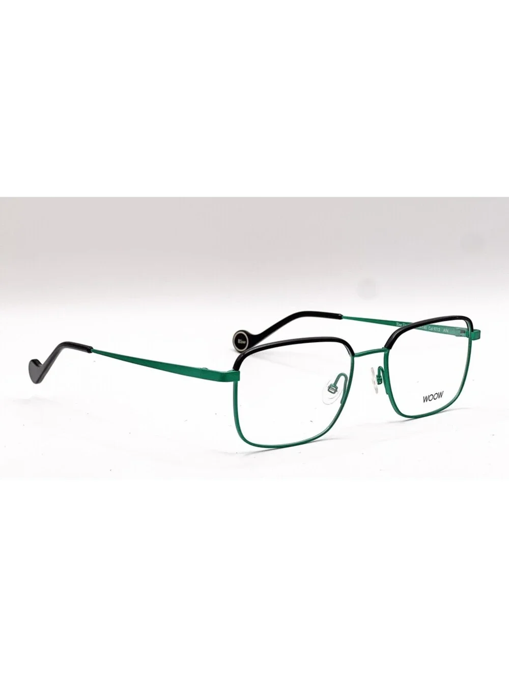 Woow Rise UP 3 9713 Metallic Green Square Authentic Eyeglass Frames 54-19-140